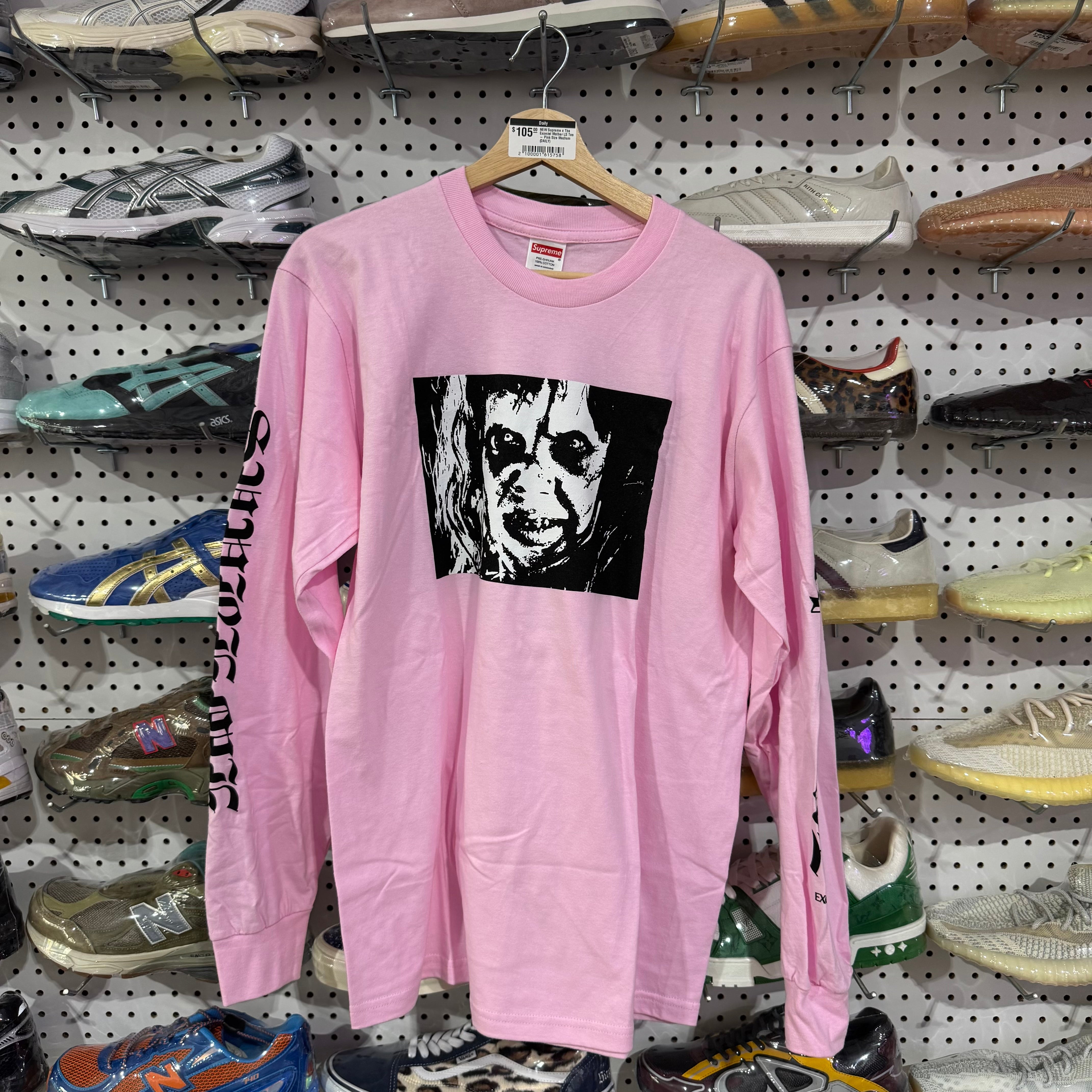 NEW Supreme x The Exorcist Mother LS Tee - Pink Size Medium