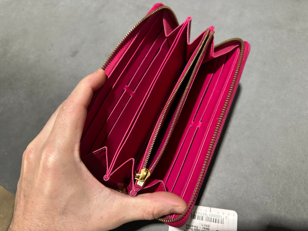 Preloved 2010s Louis Vuitton Zippy Vernis Wallet - Black/Pink