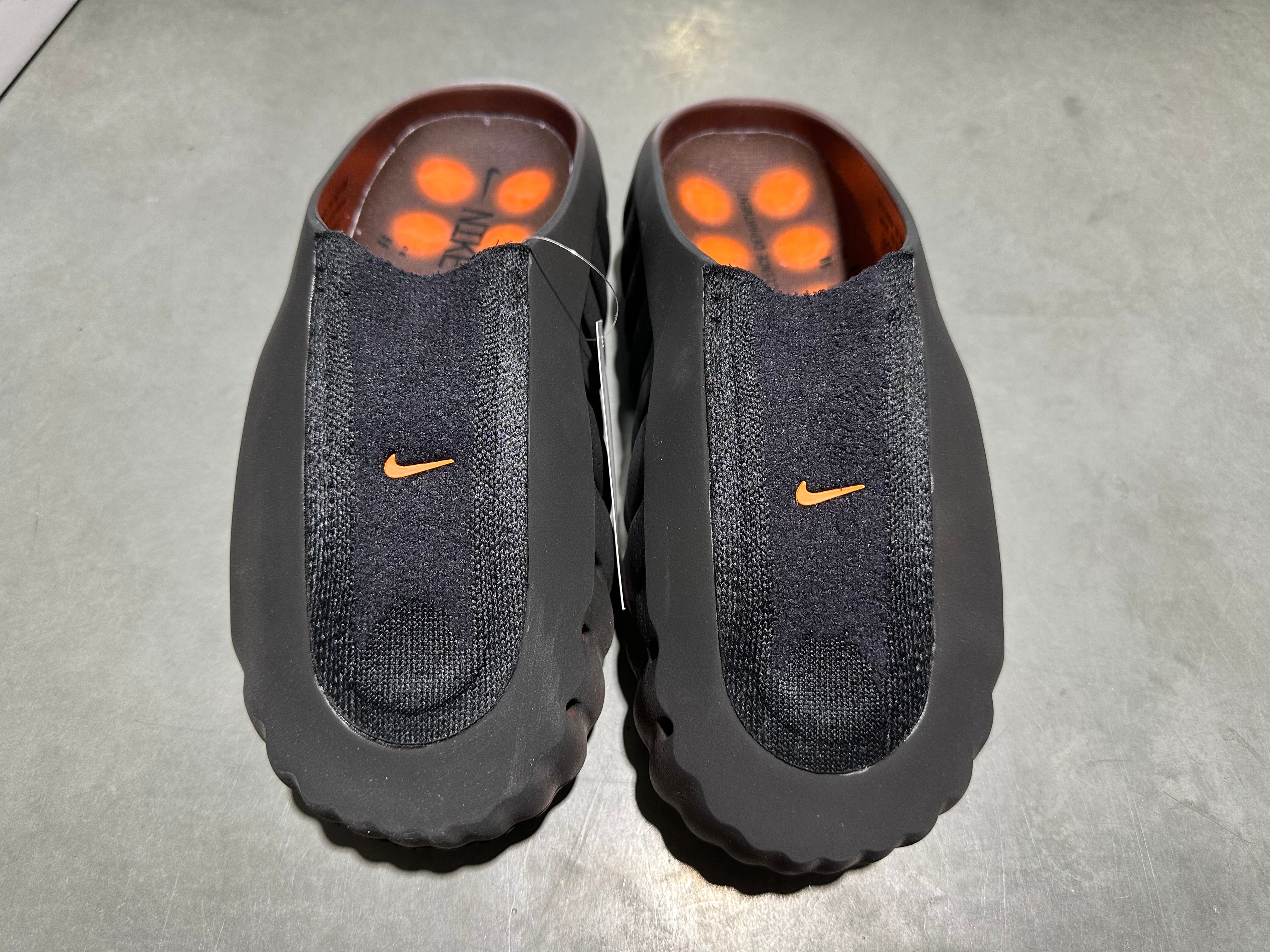 Nike Mind 001 Flyknit Slide - Bronze Eclipse Total Orange Size 7
