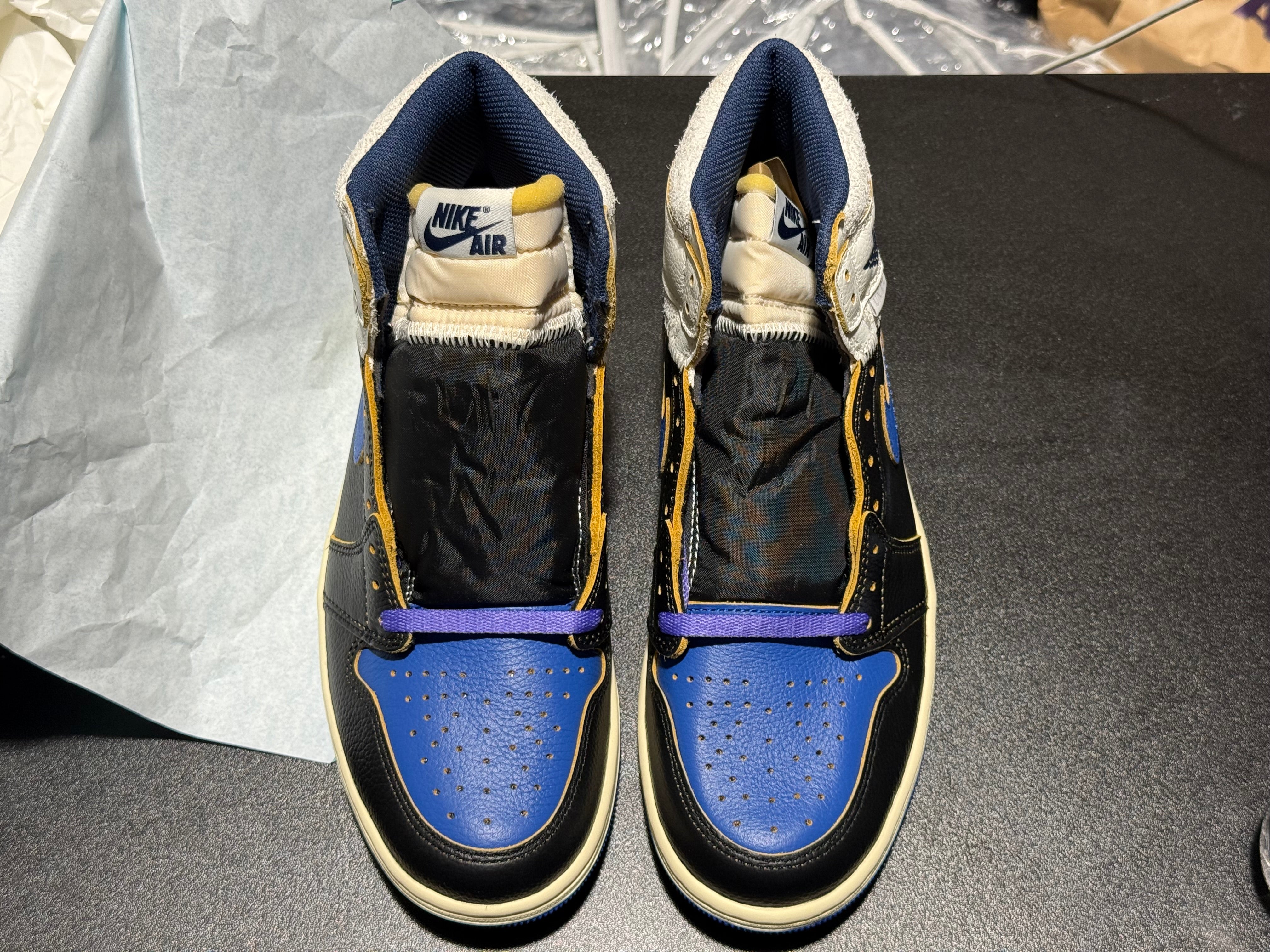 Air Jordan 1 Retro High OG SP - Fragment x Union LA Sport Royal Size 8