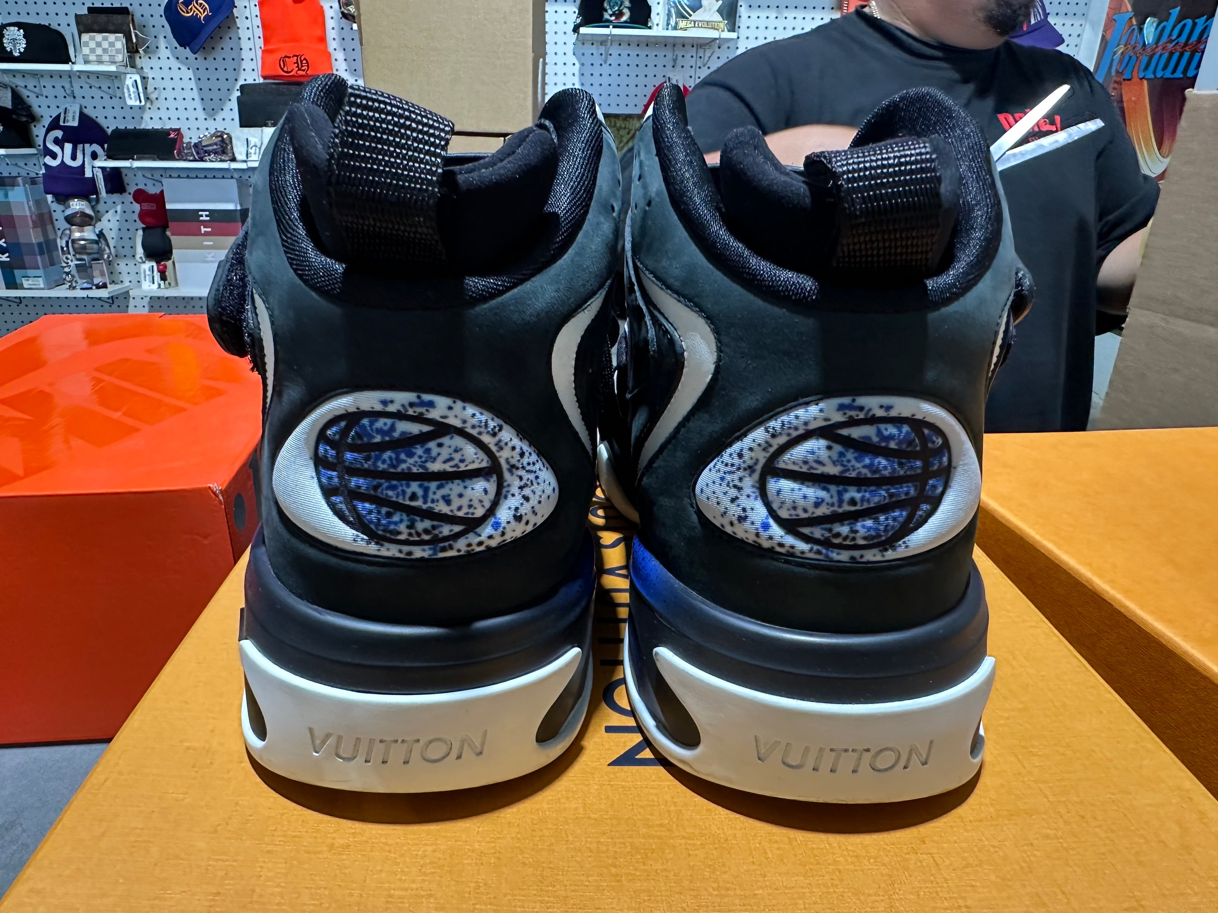 Louis Vuitton LV Trainer 2 - Black/White/Blue Size 9.5LV/11US