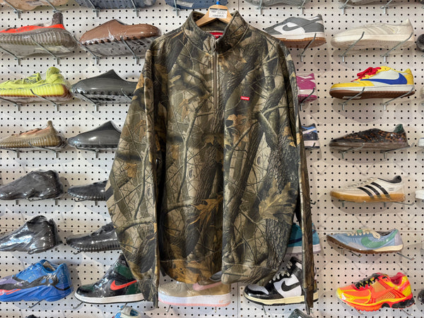 NEW Supreme Small Box Logo Half Zip Sweater - Real Tree Size XXL