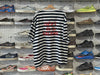 USED Gallery Department Striped French Tee - White/Navy Size XXL