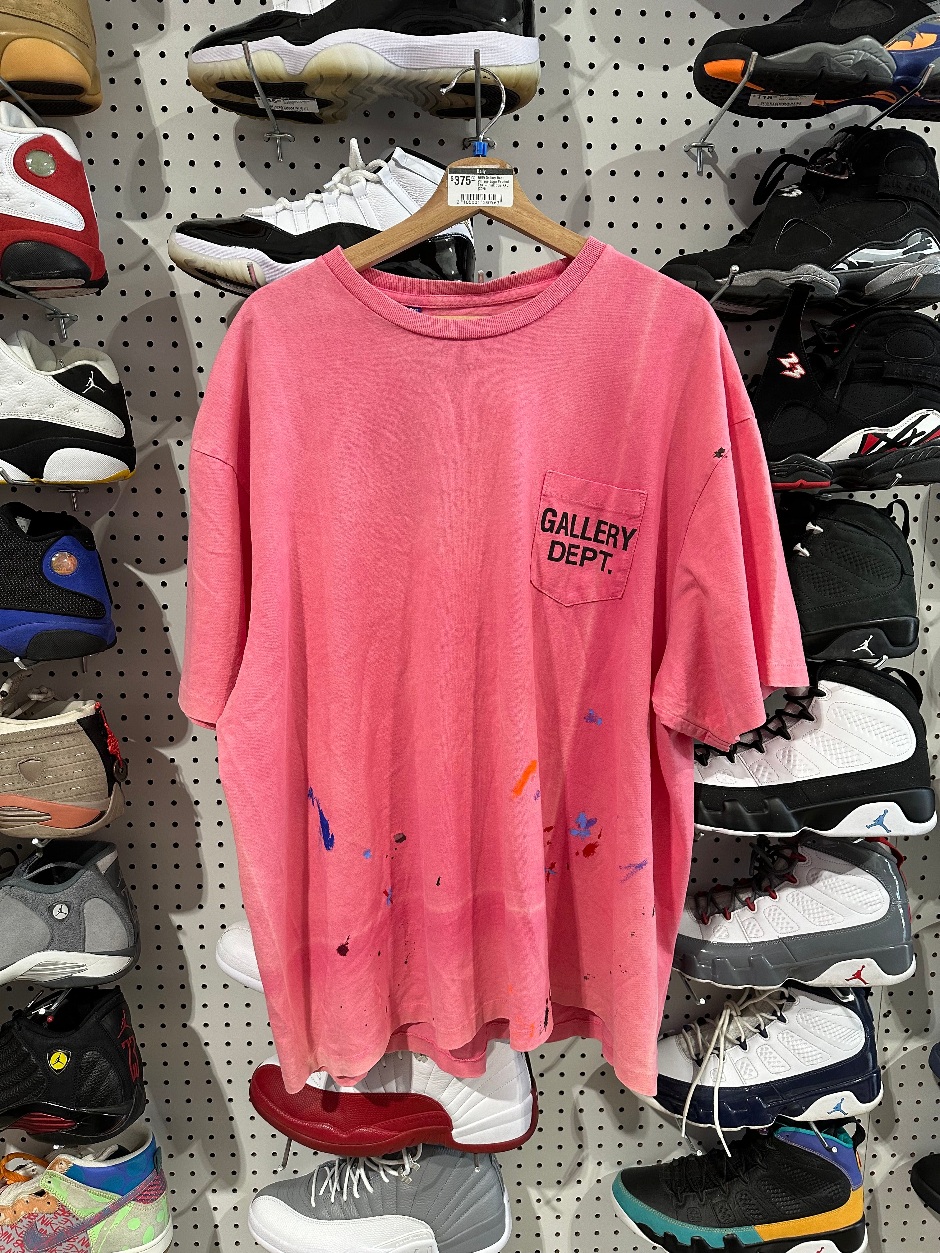 NEW Gallery Dept Vintage Logo Painted Tee - Pink Size XXL