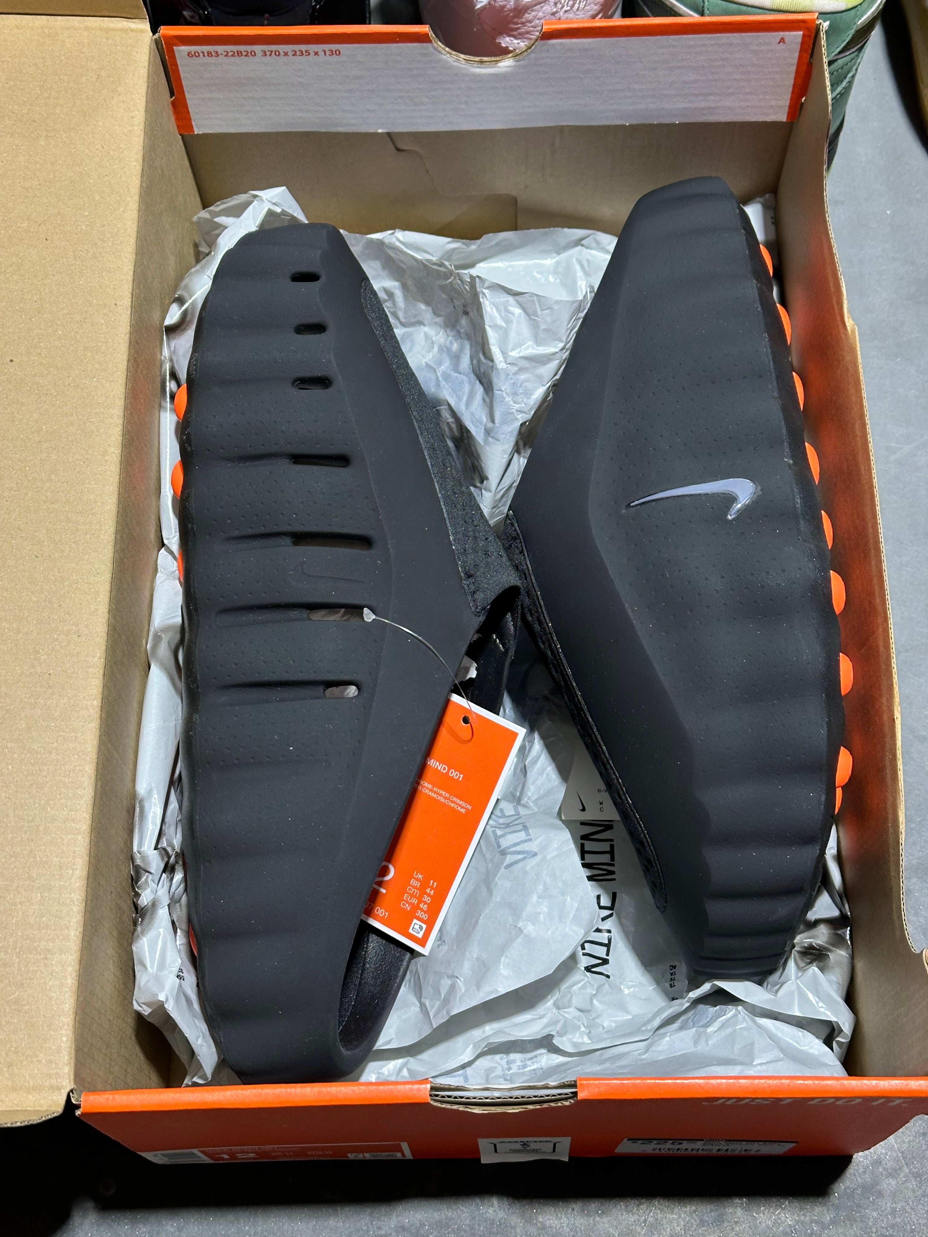 Nike Mind 001 Slide - Black Chrome Size 12