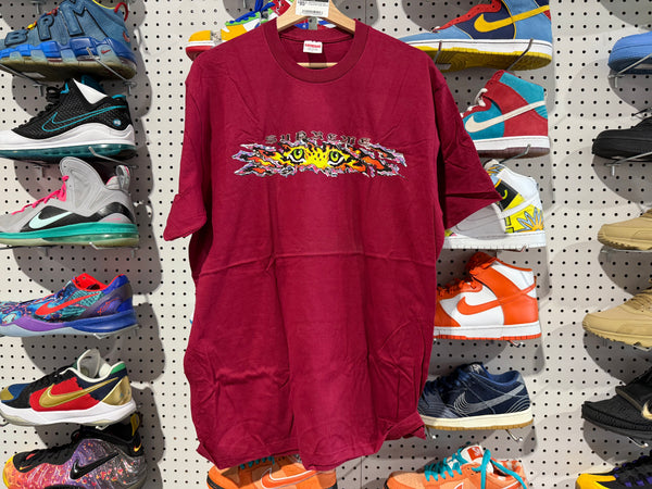 NEW Supreme Eyes Tee - Cardinal Size Large