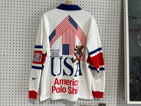 NEW Nike x USMNT x V.A.A. L/S Rugby Top - White Size Medium