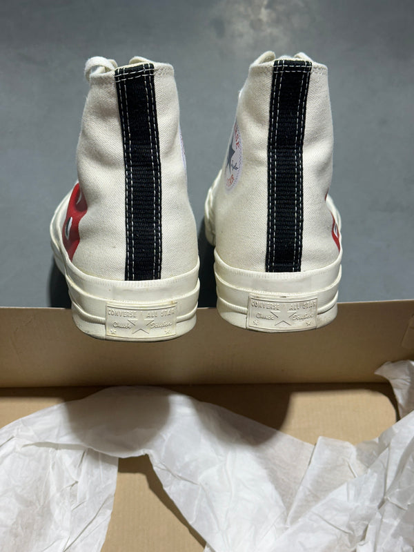 Converse Chuck Taylor All Star 70 Hi Comme des Garcons PLAY - White Size 9