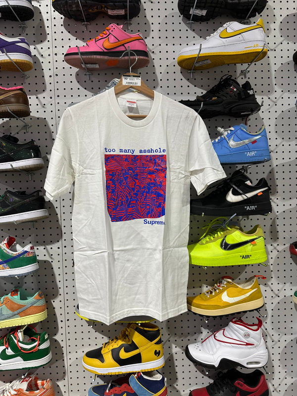 NEW Supreme Too Many Assholes Tee - White Size Small