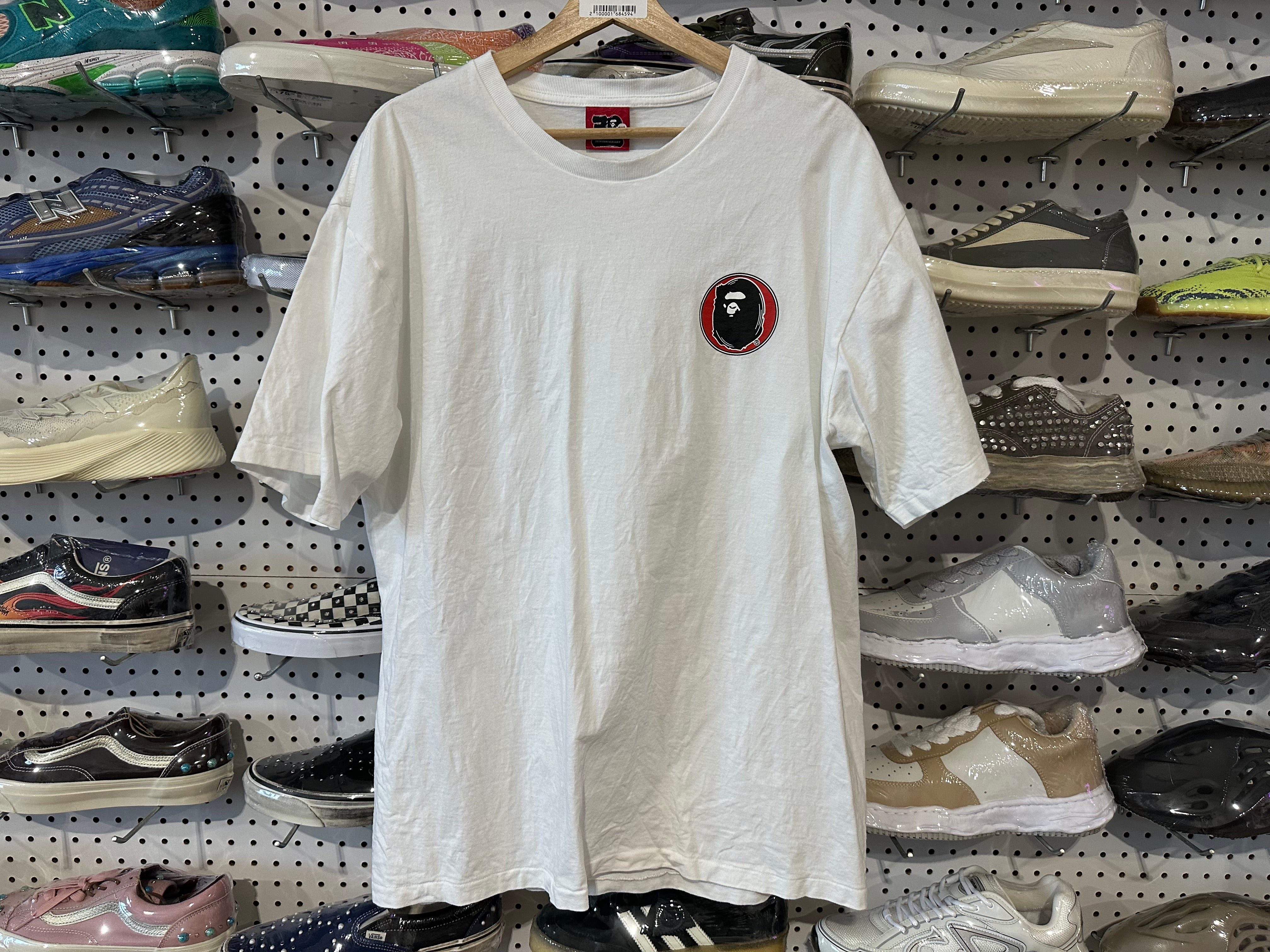 USED Bape 30th Anniversary Tee - White Size XXL