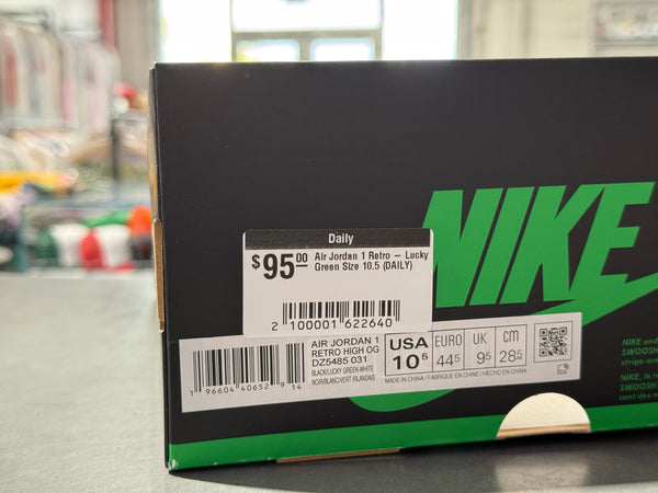 Air Jordan 1 Retro - Lucky Green Size 10.5