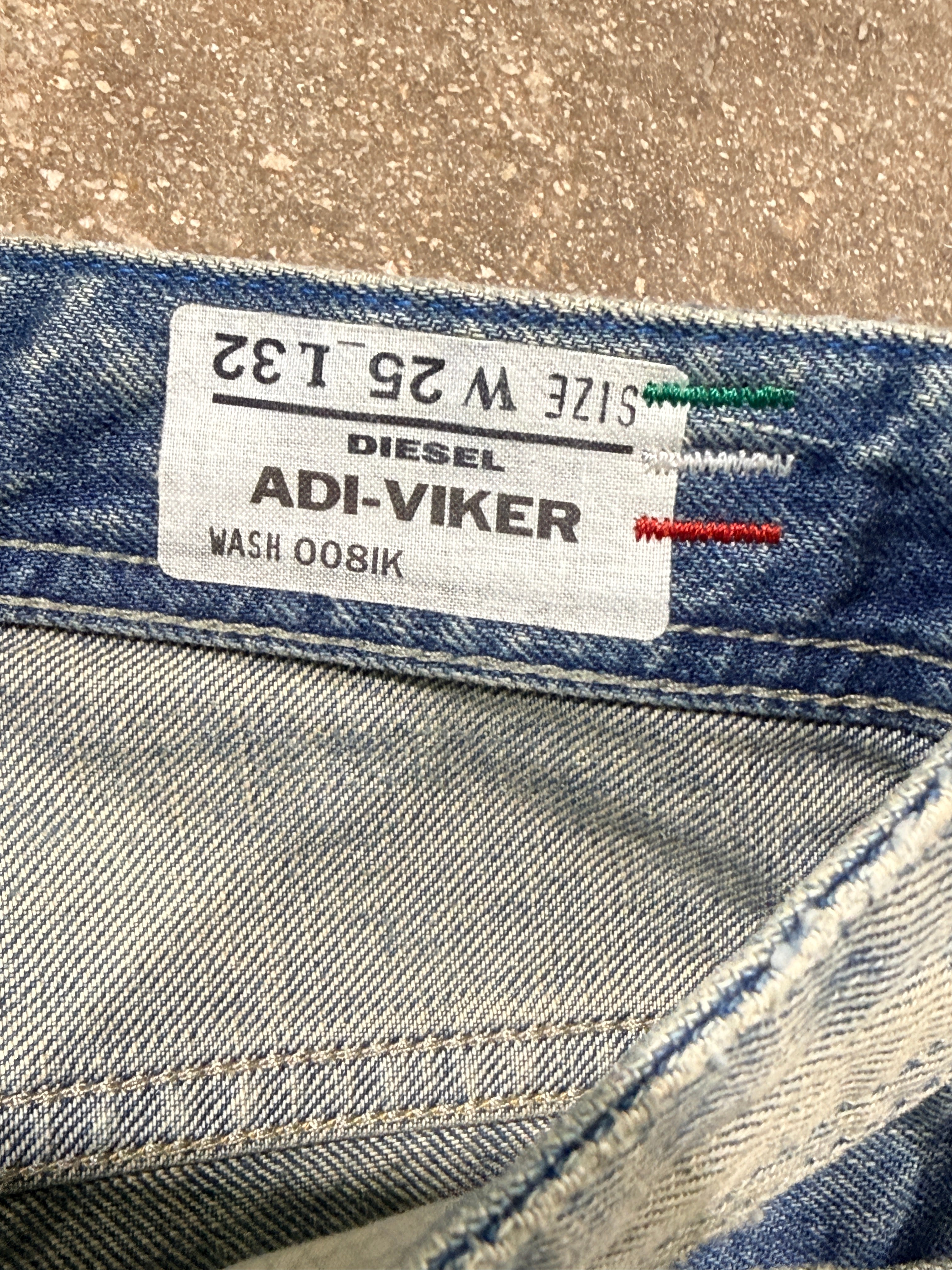 2000s Diesel x Adidas Jeabs Adi-Viker 008ik - Blue W25 L32