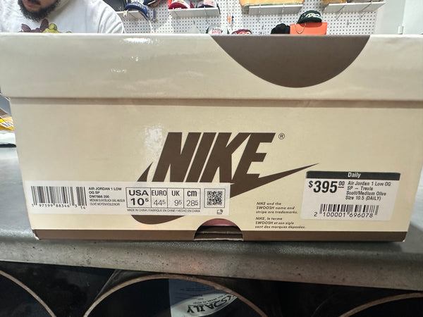 Air Jordan 1 Low OG SP - Travis Scott/Medium Olive Size 10.5