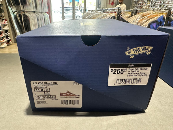 Vans LX Old Skool 36 - Pearlized Pack/Vintage Cocoa Brown Size 11