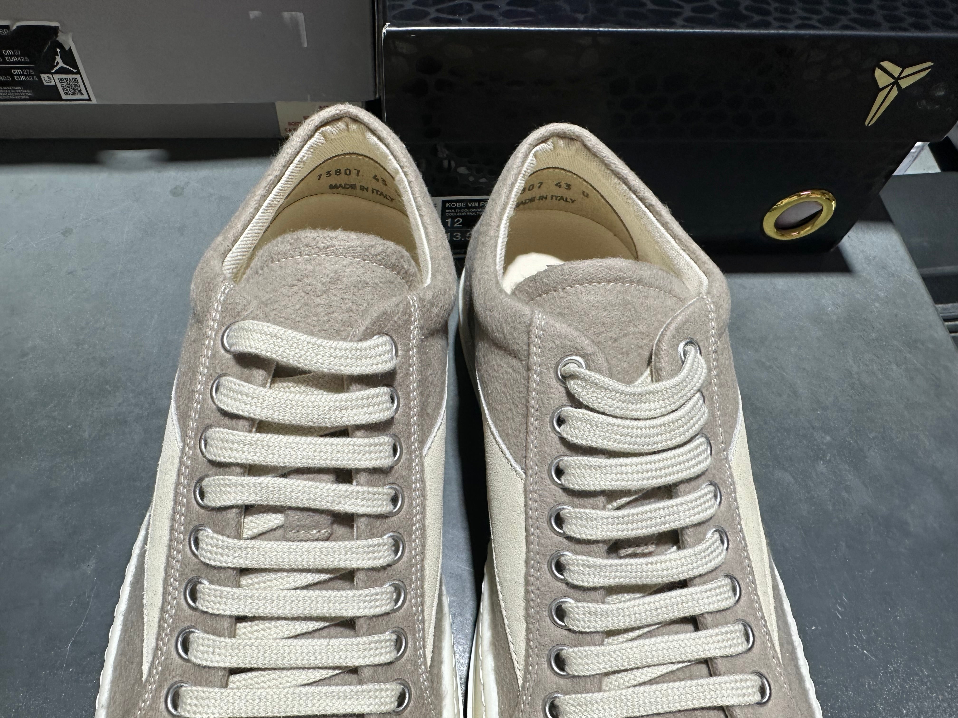 Rick Owens DRKSHDW Vintage Sneaker - Pearl Size 10