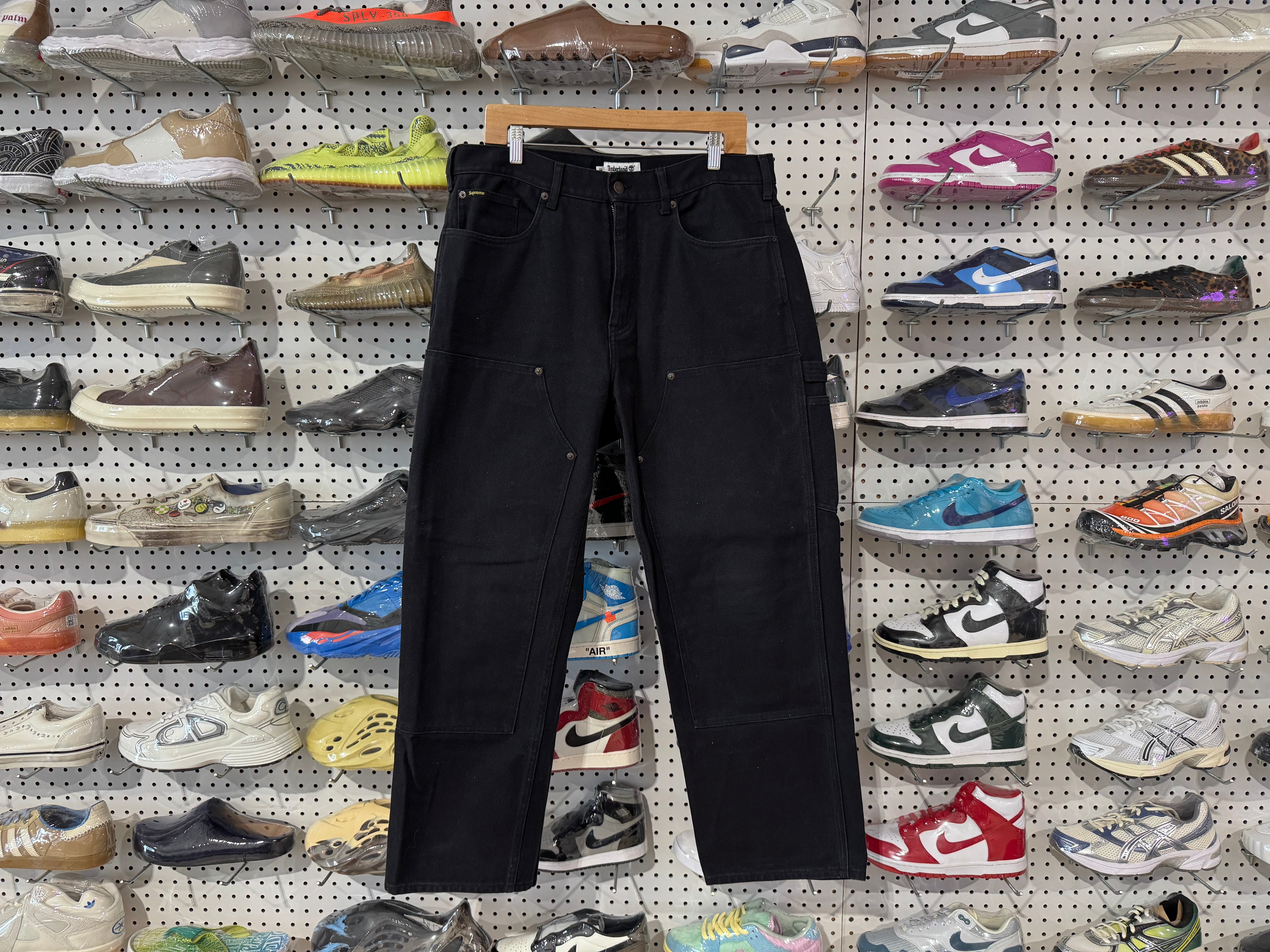 USED Supreme x Timberland Double Knee - Black Size 34