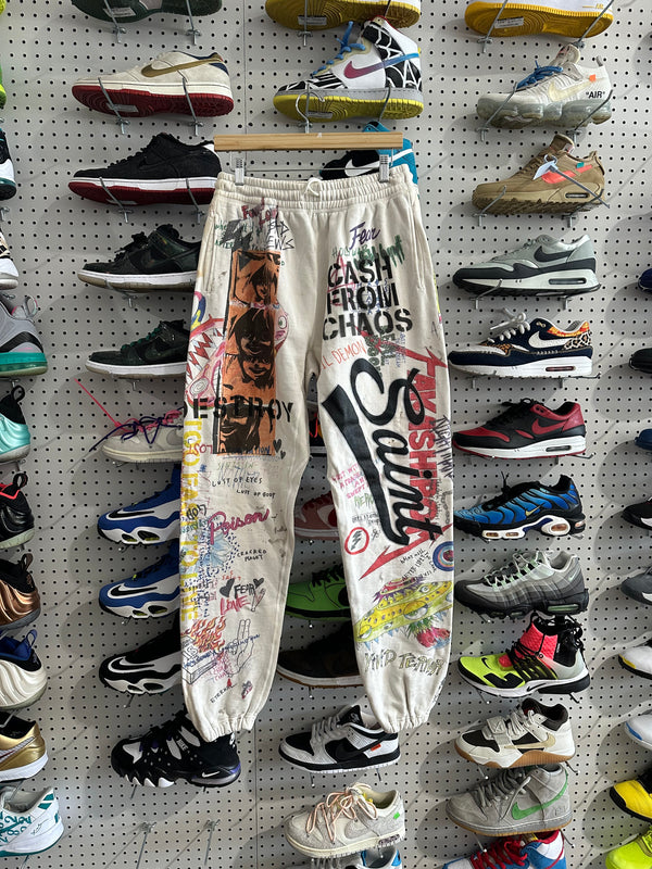 Saint Michael x Murakami Graff Sweatpants - White Size Medium