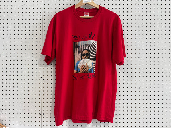 USED Supreme Max B Tee - Red Size Medium