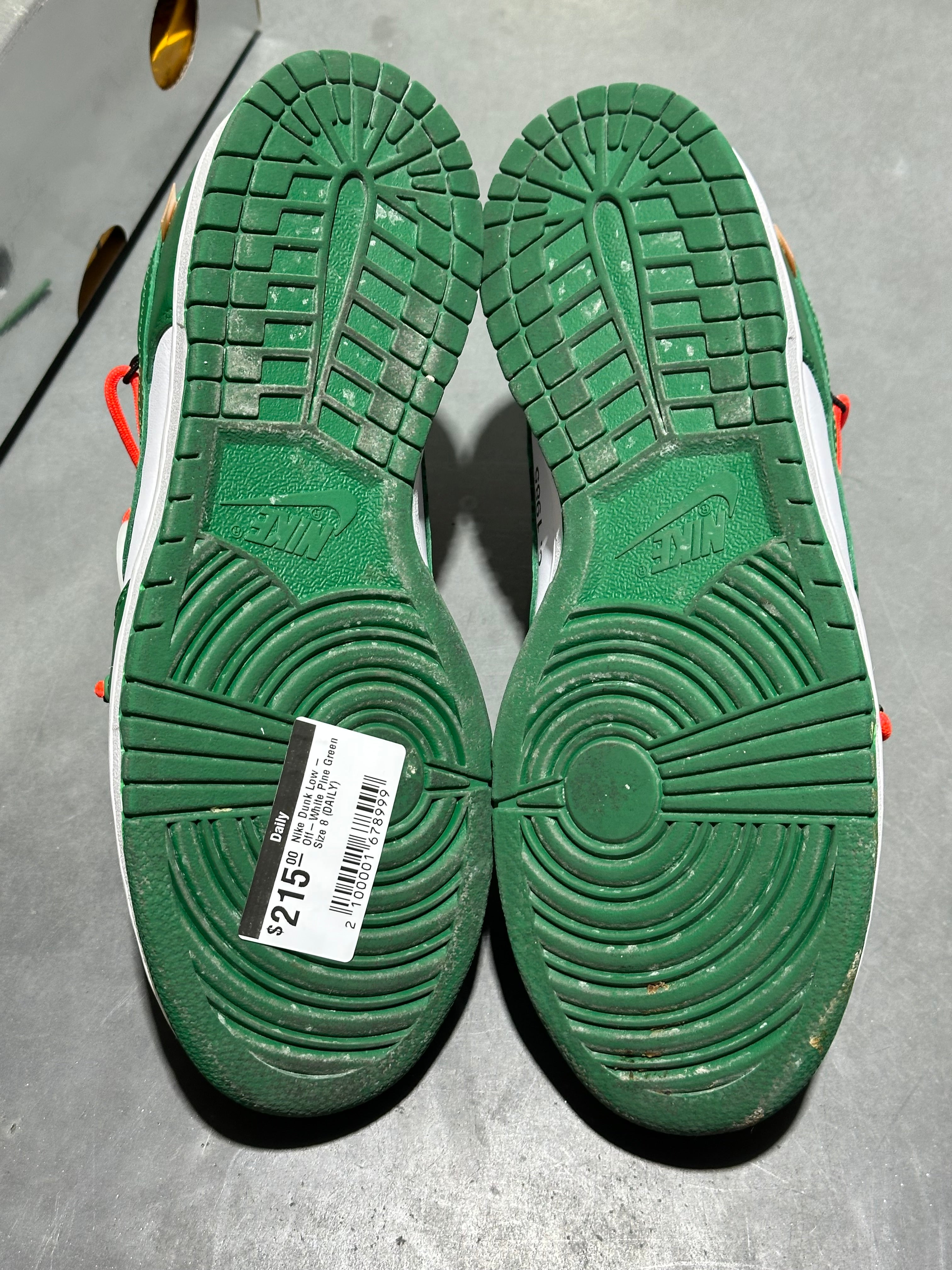 Nike Dunk Low - Off-White Pine Green Size 8