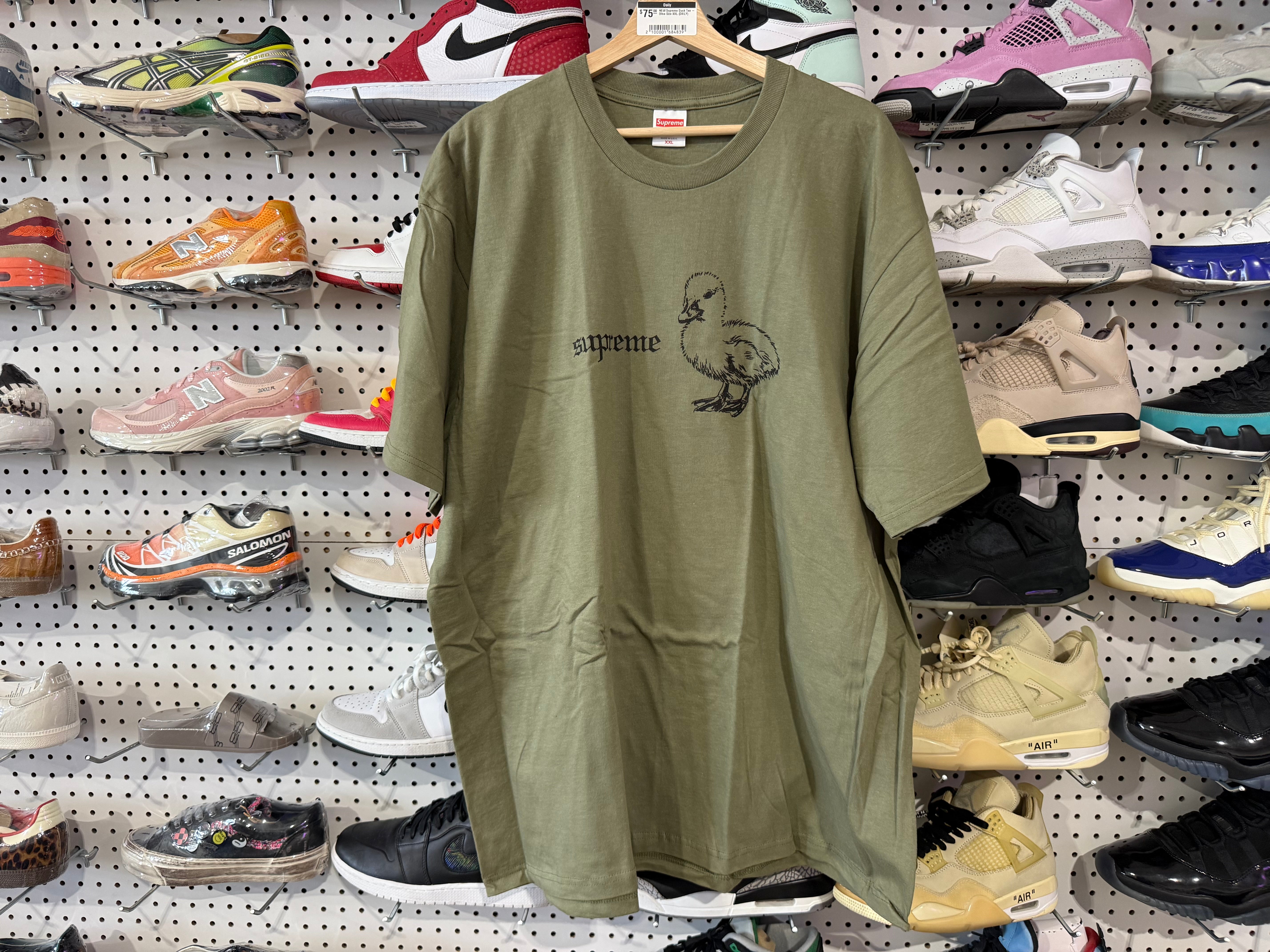 NEW Supreme Duck Tee - Olive Size XXL