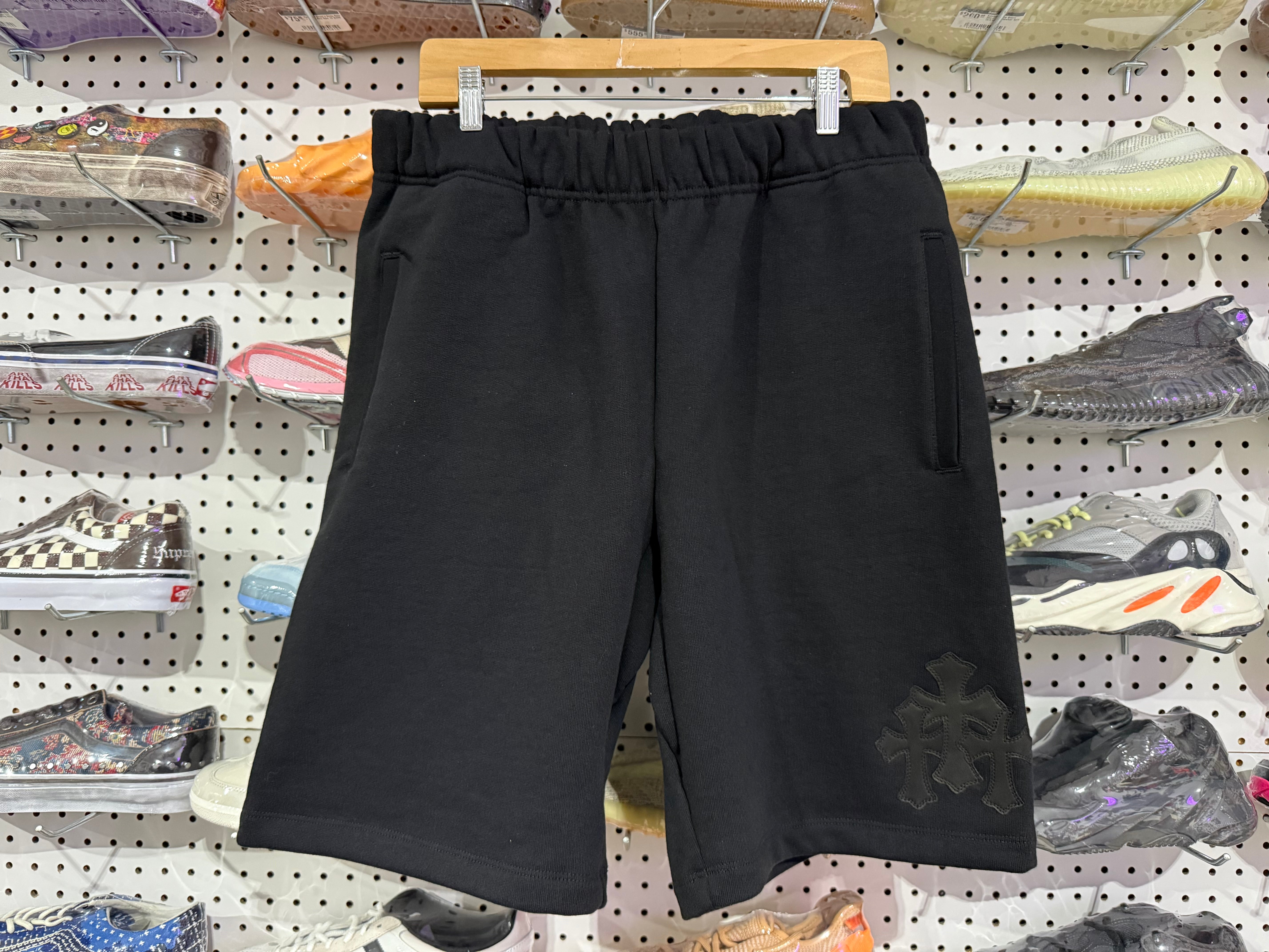 NEW Chrome Hearts Paper Jam Sweatshorts - Black Size XL