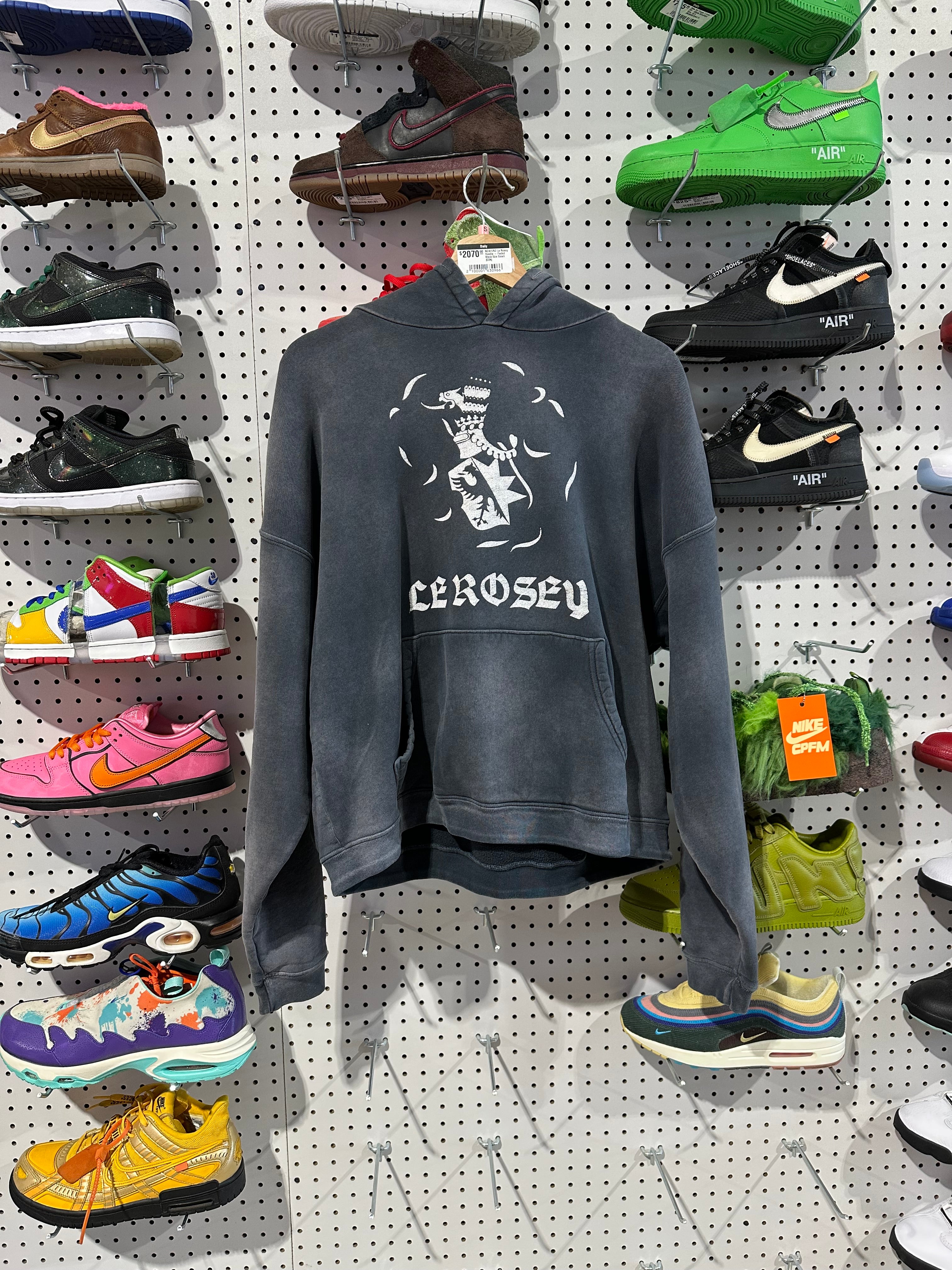 NEW ERD Le Rosey Hoodie - Faded Black Size Small