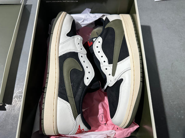 Air Jordan 1 Retro Low OG SP - Travis Scott Olive Size 12W/10.5M
