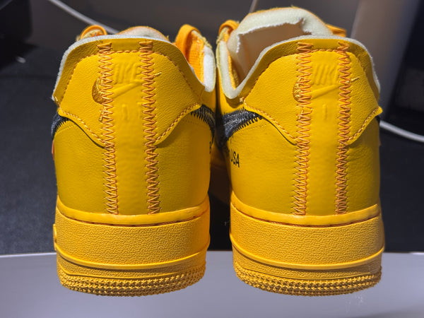 Nike Air Force 1 Low - Off-White/ICA University Gold Size 10