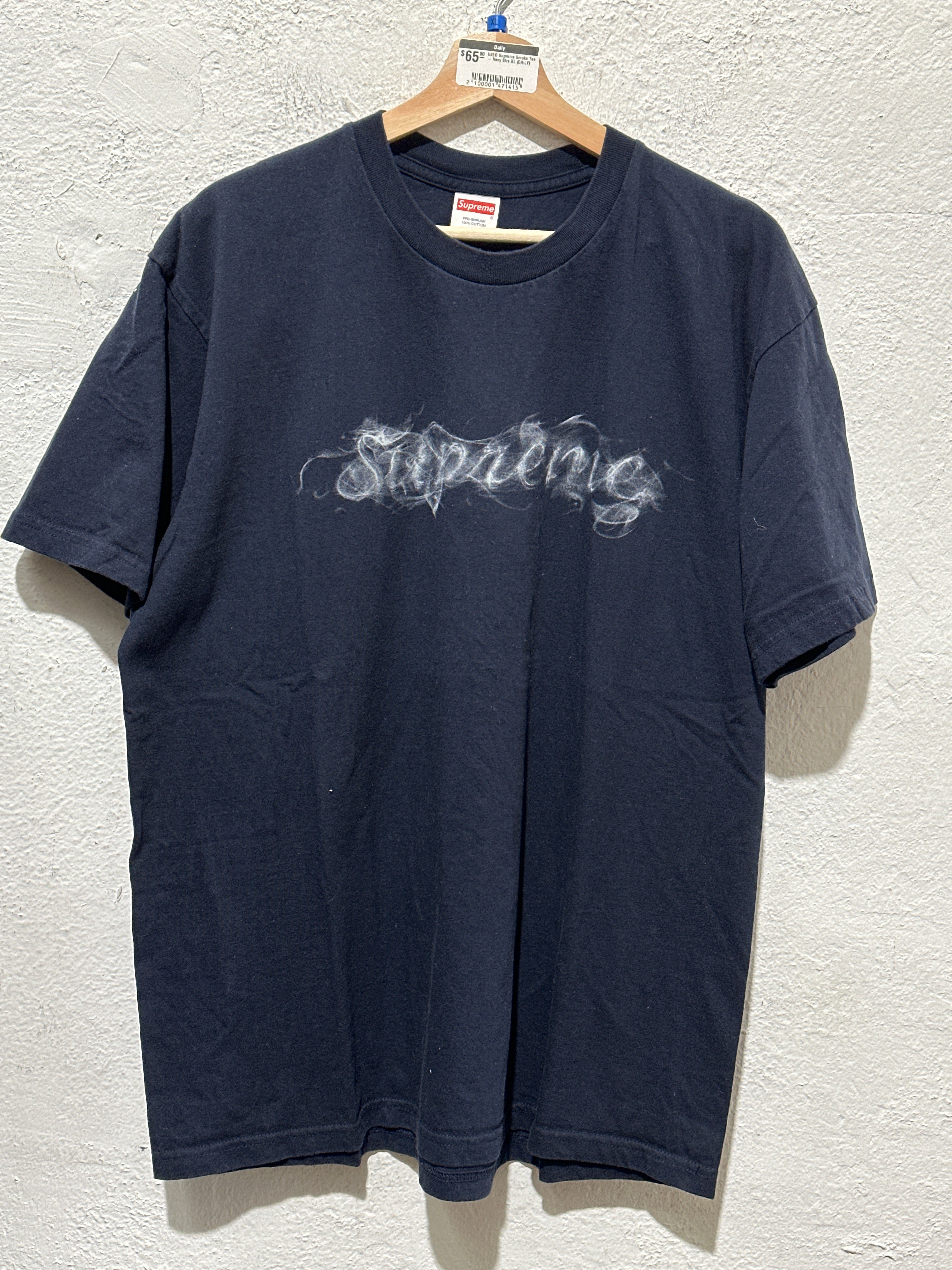 USED Supreme Smoke Tee - Navy Size XL