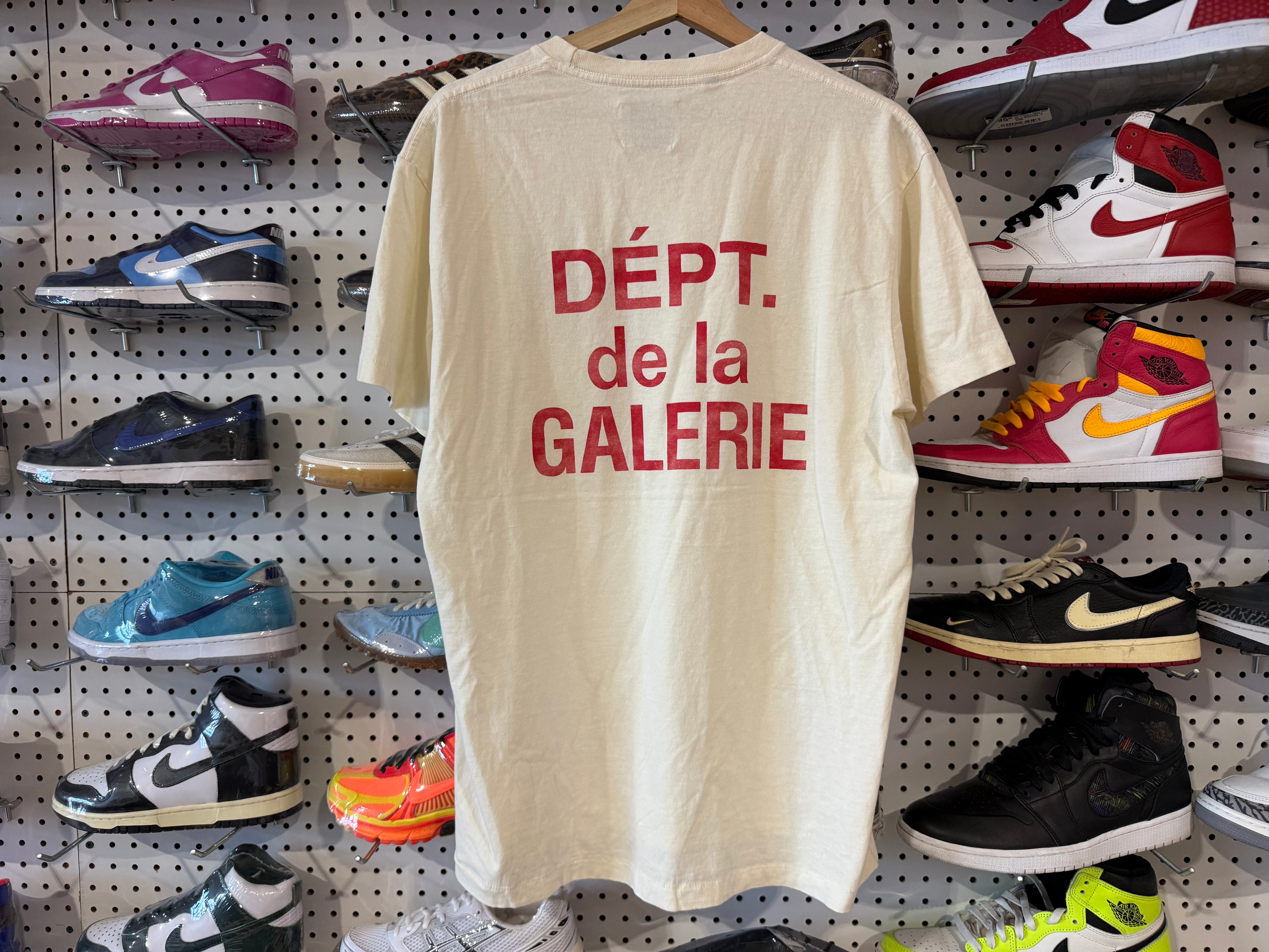 NEW Gallery Department French Tee - Sail/Red Size Medium