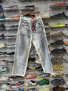 NEW Diesel Macro Printed Denim Jeans - White/Blue Size 32