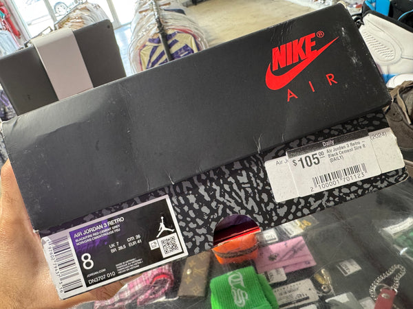 Air Jordan 3 Retro - Black Cement Size 8