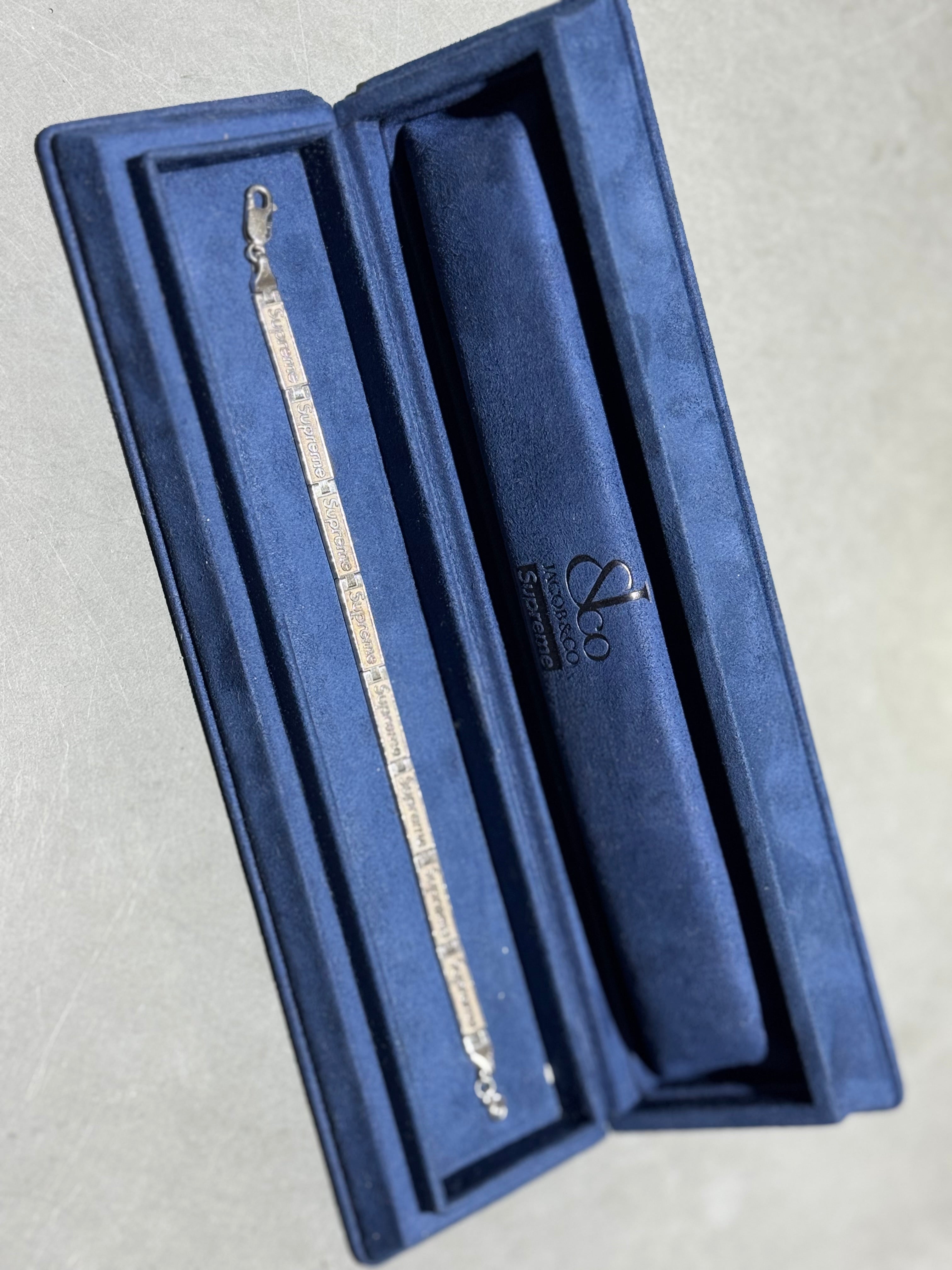 NEW Supreme Jacob & Co Logo Link Bracelet - Sterling Silver