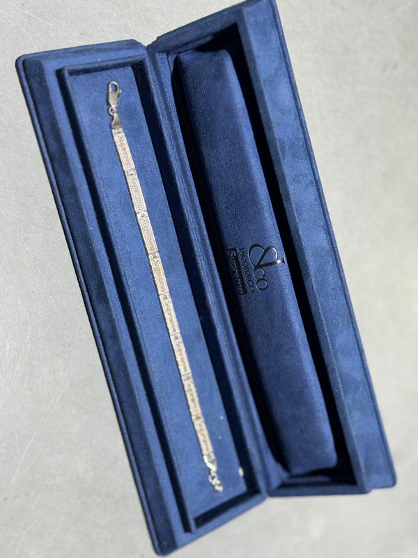 NEW Supreme Jacob & Co Logo Link Bracelet - Sterling Silver