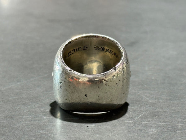 USED Chrome Hearts Classic Oval Ring Size 8.5