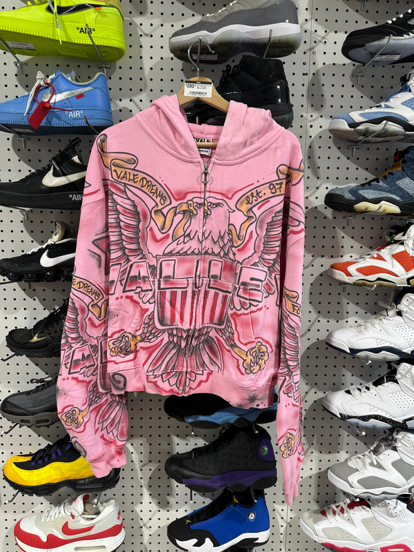 NEW Vale Pink Flag Zip Up - Pink