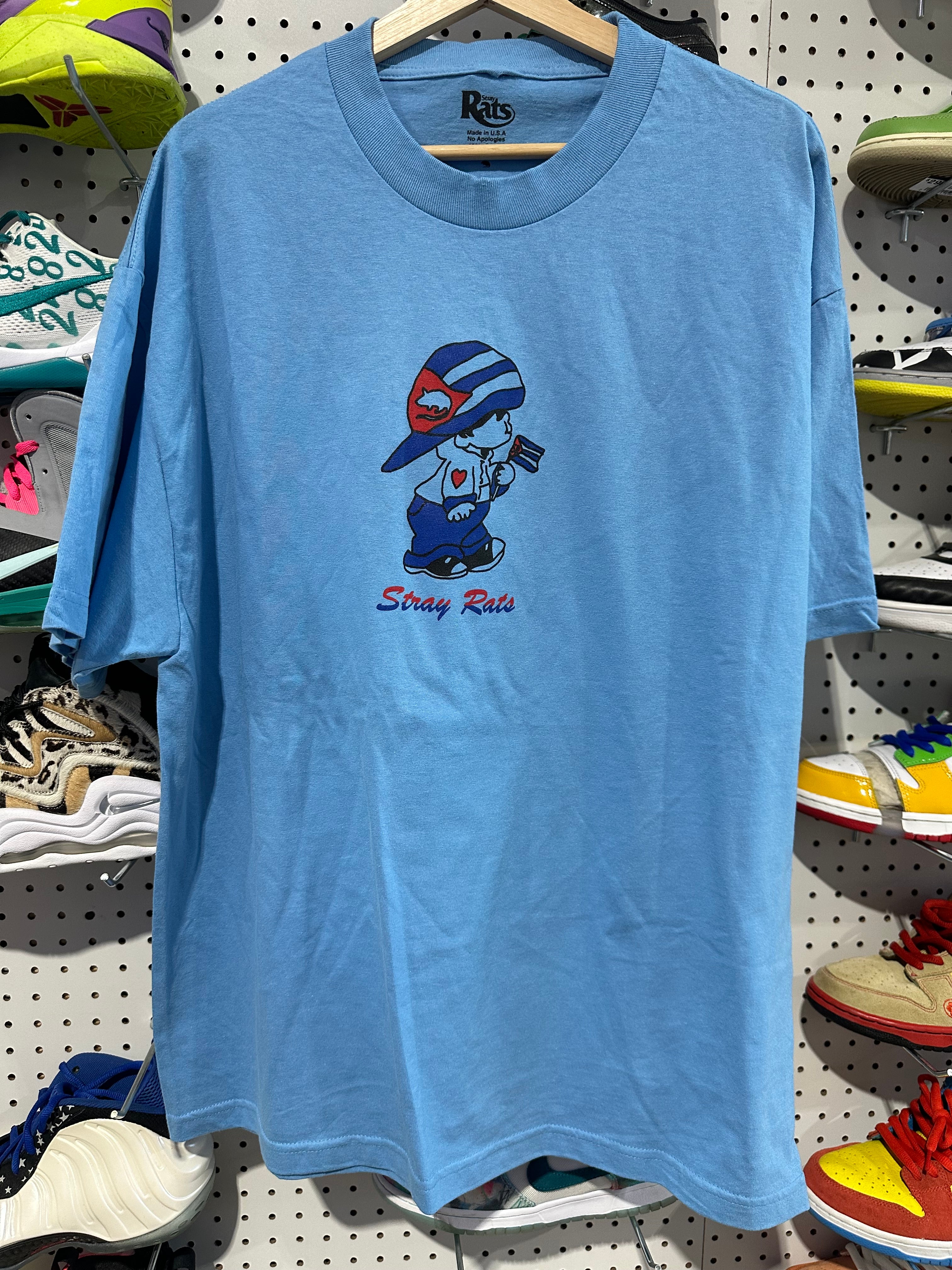 NEW Stray Rats Nino Tee - Blue Size XL