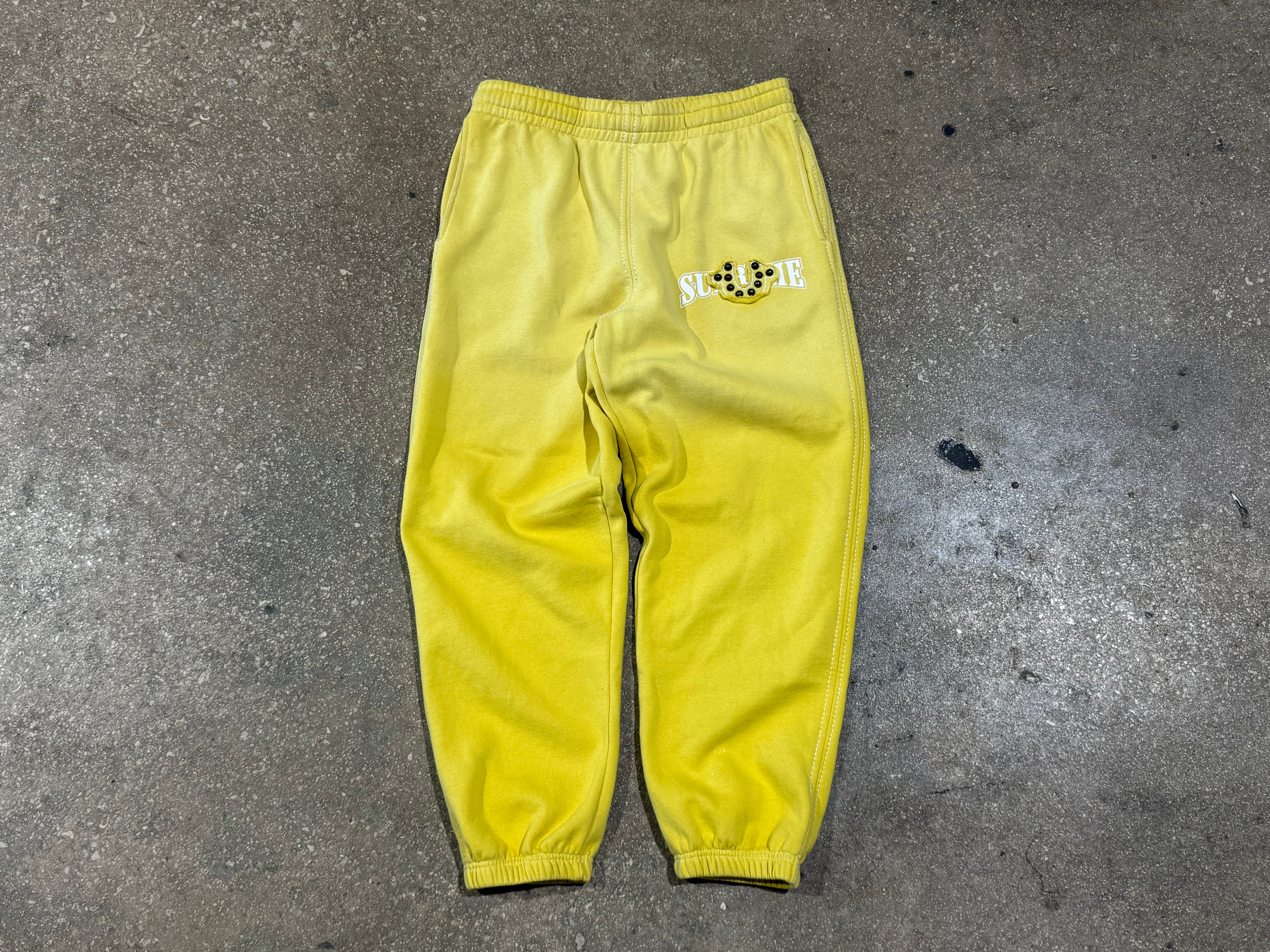 USED Supreme x True Religion Sweatpants - Yellow Size Medium
