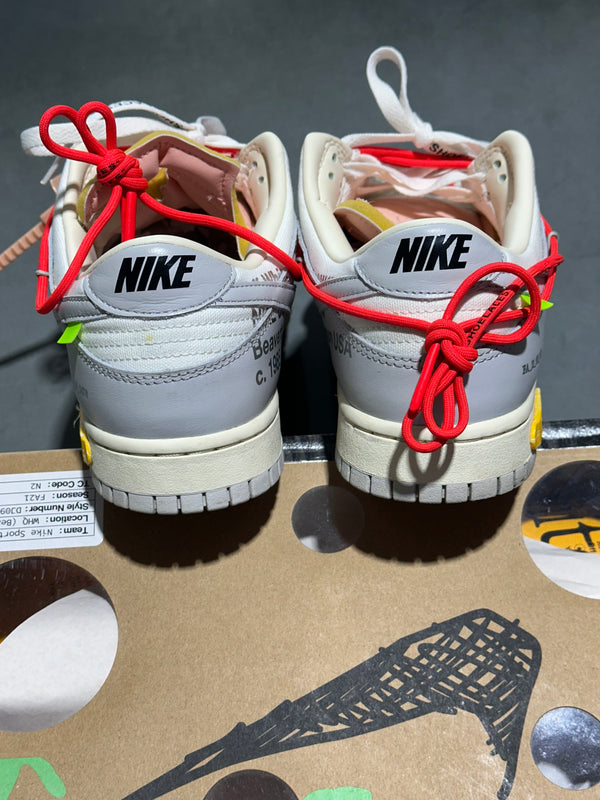 Nike Dunk Low / Off White - Lot 6 Size 10