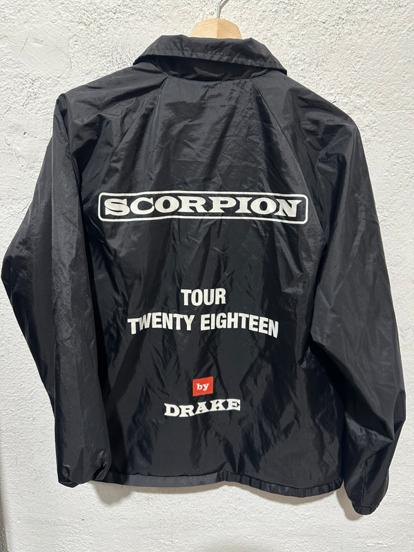 USED Drake Scorpion Coach Jacket - Black Size Small