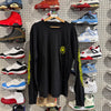 USED Chrome Hearts L/S Pocket Full Font Tee - Black/Yellow Size XL
