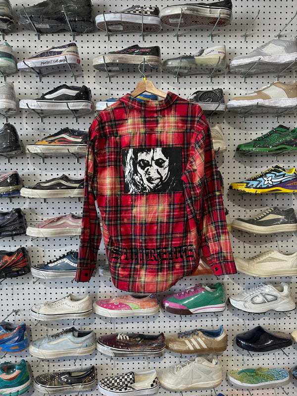 NEW Supreme The Exorcist Flannel Shirt - Red Size Medium