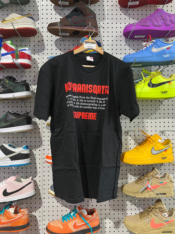 NEW Supreme Koya Anisqatsi Tee - Black Size Medium