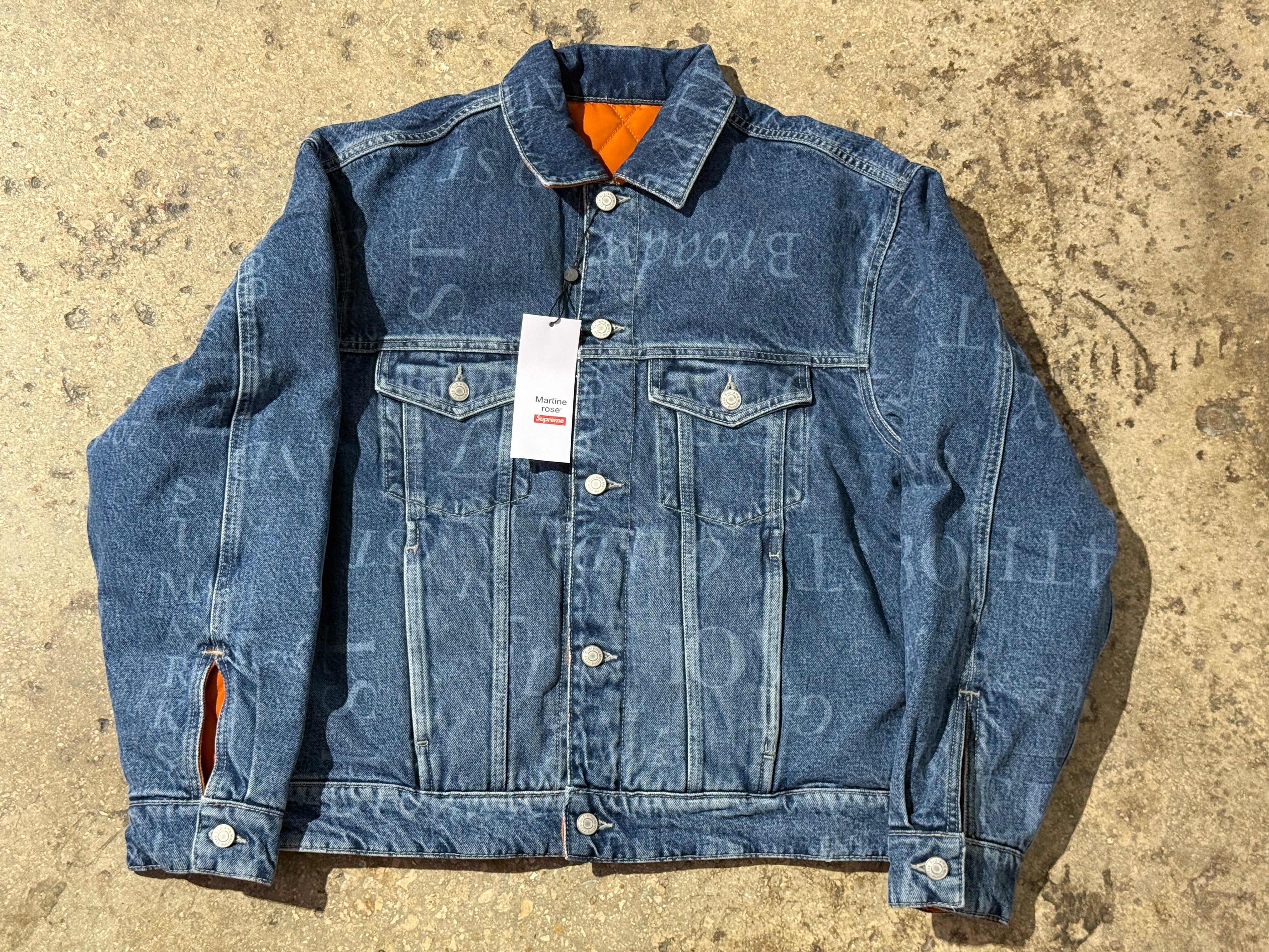 NEW Supreme x Martine Rose Reversible Trucker Jacket Size Small