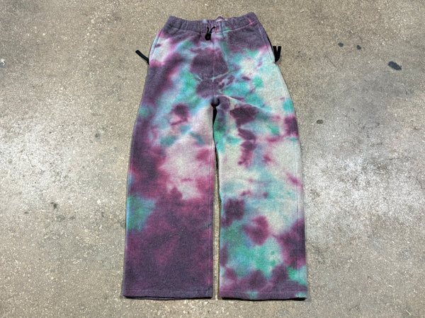 NEW Kapital Peace Fleece Pants - Pink/Green Size Large