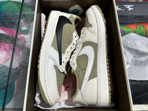 Air Jordan 1 Low G NRG - Travis Scott/Neutral Olive Size 9.5