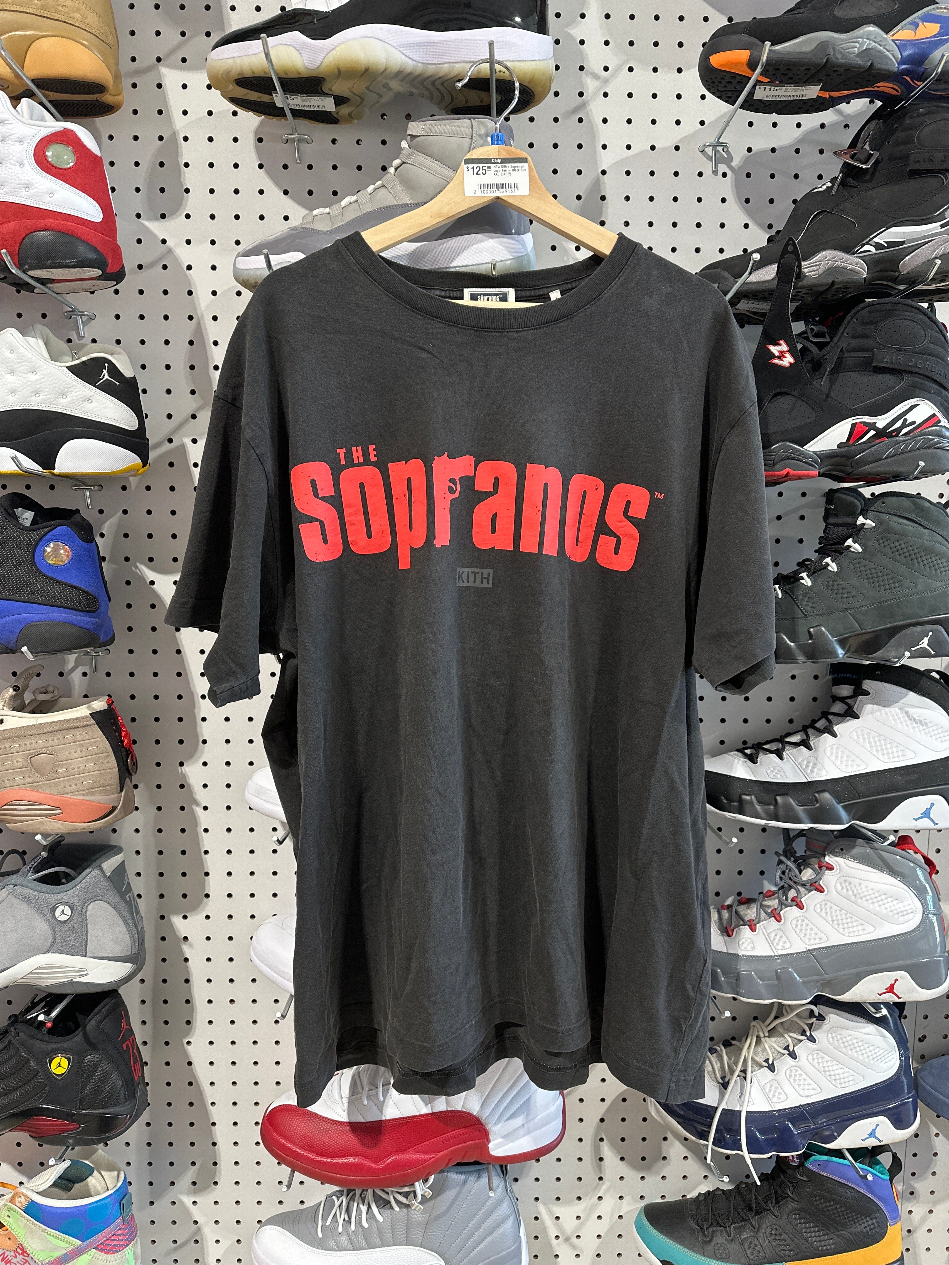 NEW Kith x Sopranos Logo Tee - Black Size XXL