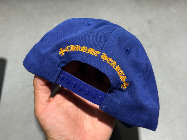 NEW Chrome Hearts 5 Panel Snapback - Blue/Orange