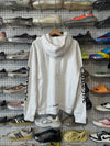 NEW Chrome Hearts Vertical Logo Pullover Hoodie - White Size Medium