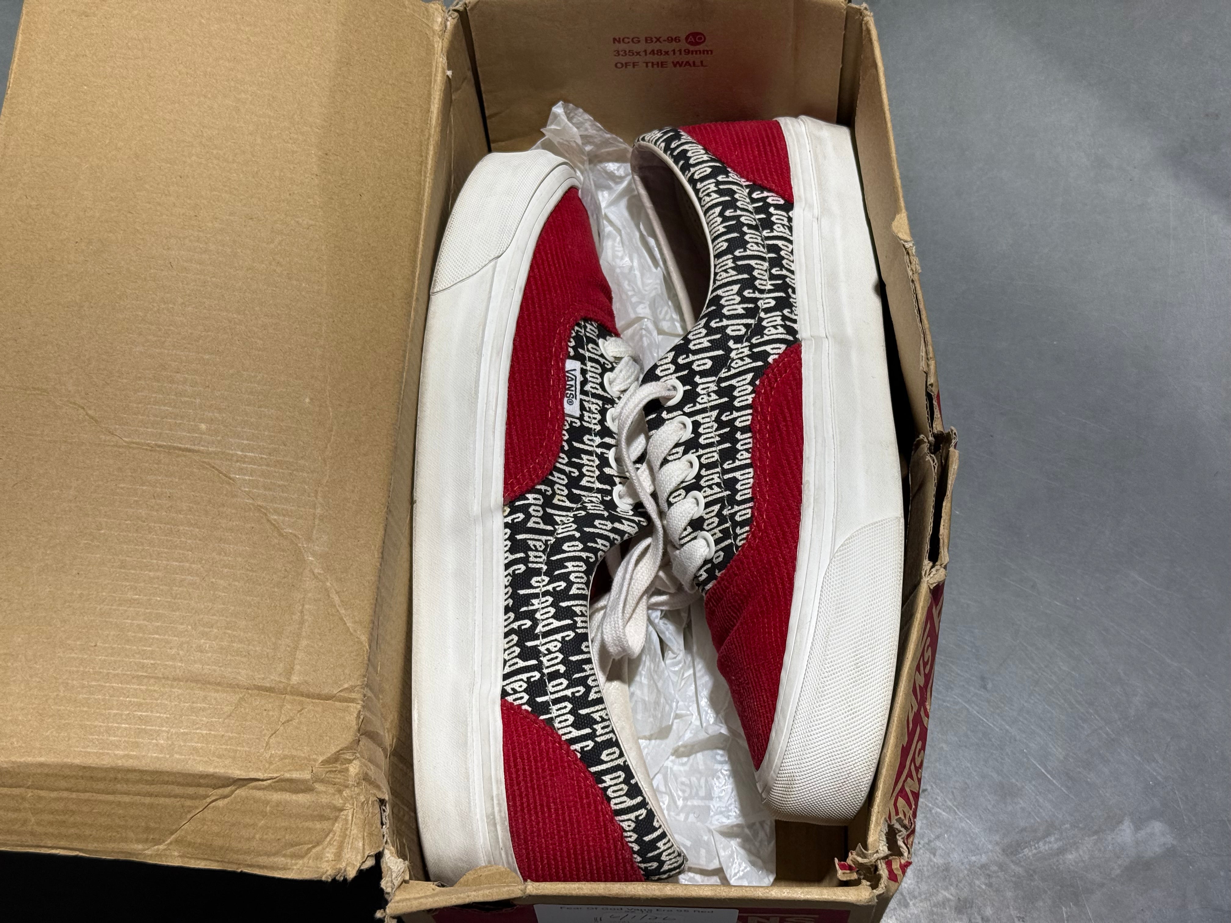 Vans Era 95 Fear Of God - Red Size 10